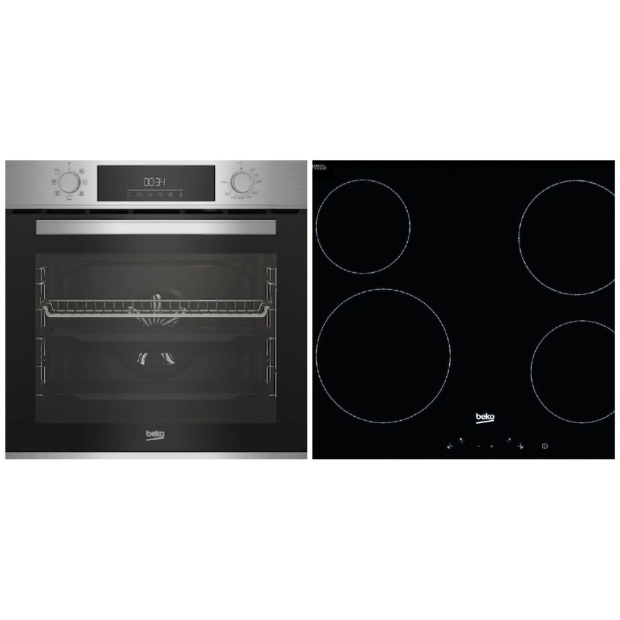Beko BBIM 12300 XM + HIC 64401 Φούρνος άνω Πάγκου 72lt με Κεραμικές Εστίες Π59.4εκ. Μαύρος Beko BBIM 12300 XM + HIC 64401 Φούρνος άνω Πάγκου 72lt με Κεραμικές Εστίες Π59.4εκ. Μαύρος
